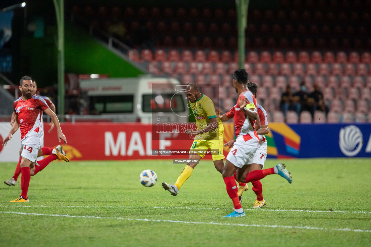 AFC Cup 2021 - Bashundhara Kings vs Maziya SRC in Male', Maldives on 18 August 2021.