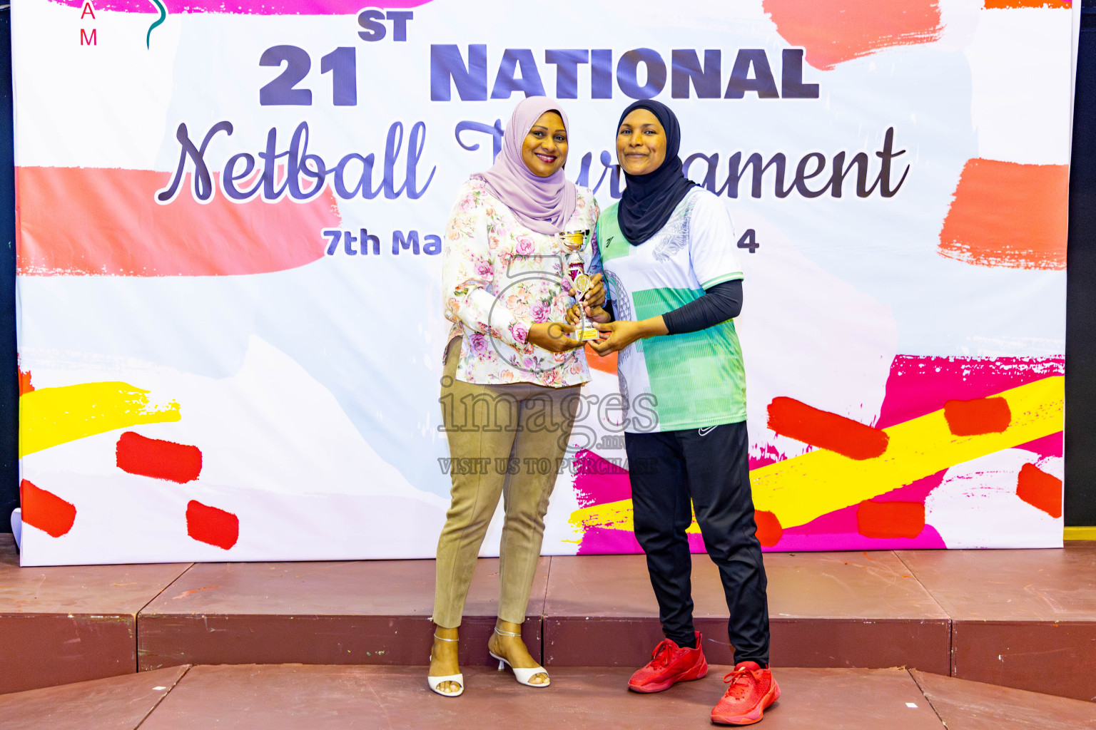 Club Matrix vs Club Green Streets in Final of 21st National Netball Tournament was held in Social Canter at Male', Maldives on Wednesday, 22nd May 2024. Photos: Nausham Waheed / images.mv