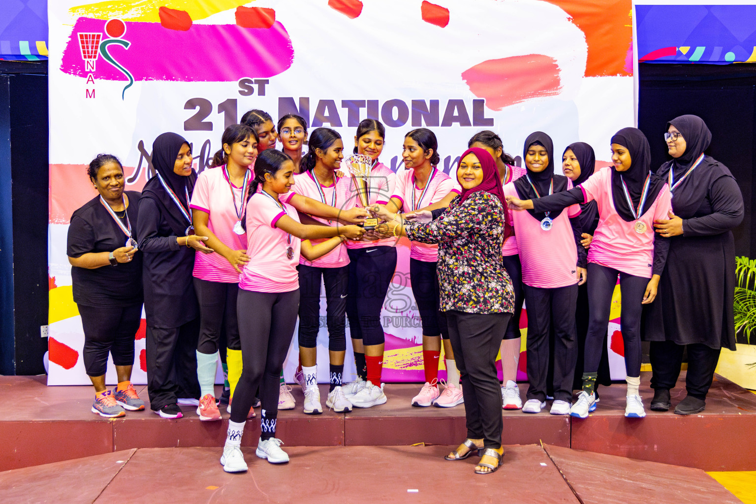 Sports Club Skylark vs Youth United Sports Club in Final of 21st National Netball Tournament was held in Social Canter at Male', Maldives on Monday, 13th May 2024. Photos: Nausham Waheed / images.mv