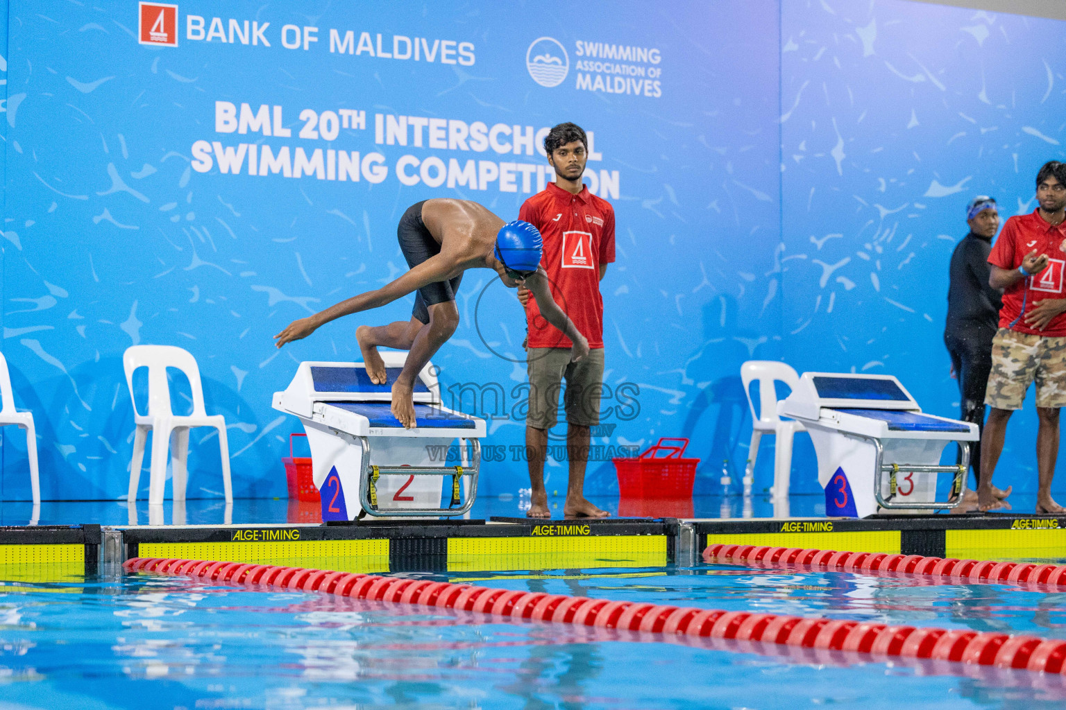 Day 1 of 20th Inter-school Swimming Competition 2024 held in Hulhumale', Maldives on Saturday, 12th October 2024. Photos: Ismail Thoriq / images.mv