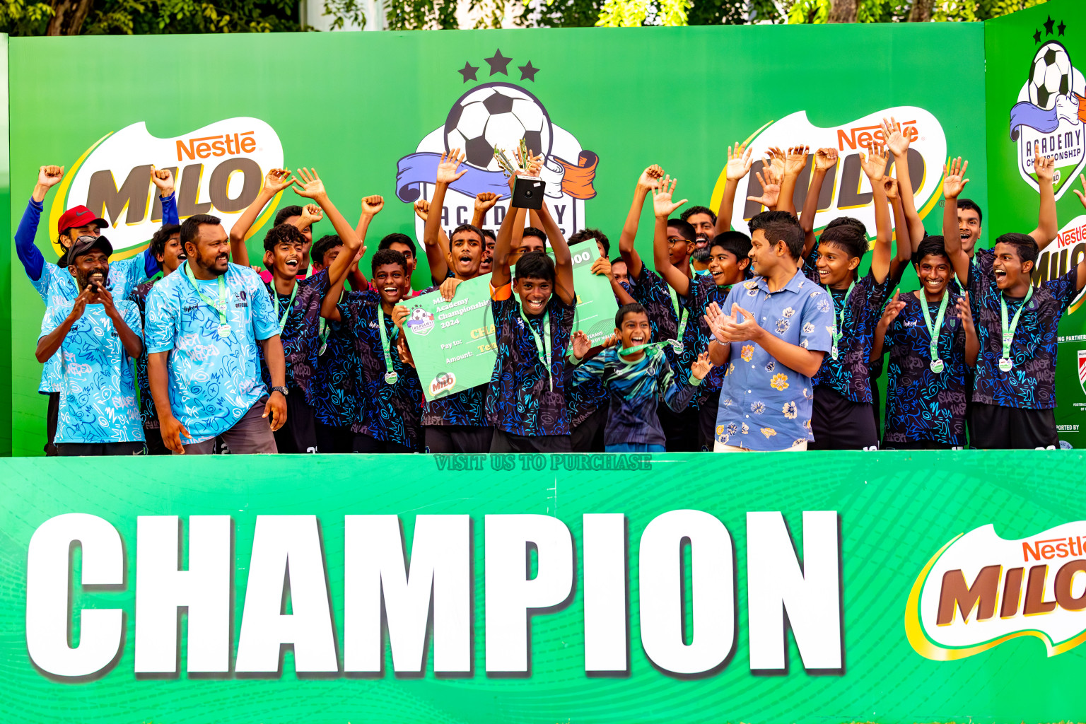 Day 4 of MILO Academy Championship 2024 (U-14) was held in Henveyru Stadium, Male', Maldives on Sunday, 3rd November 2024. Photos: Ismail Thoriq / Images.mv