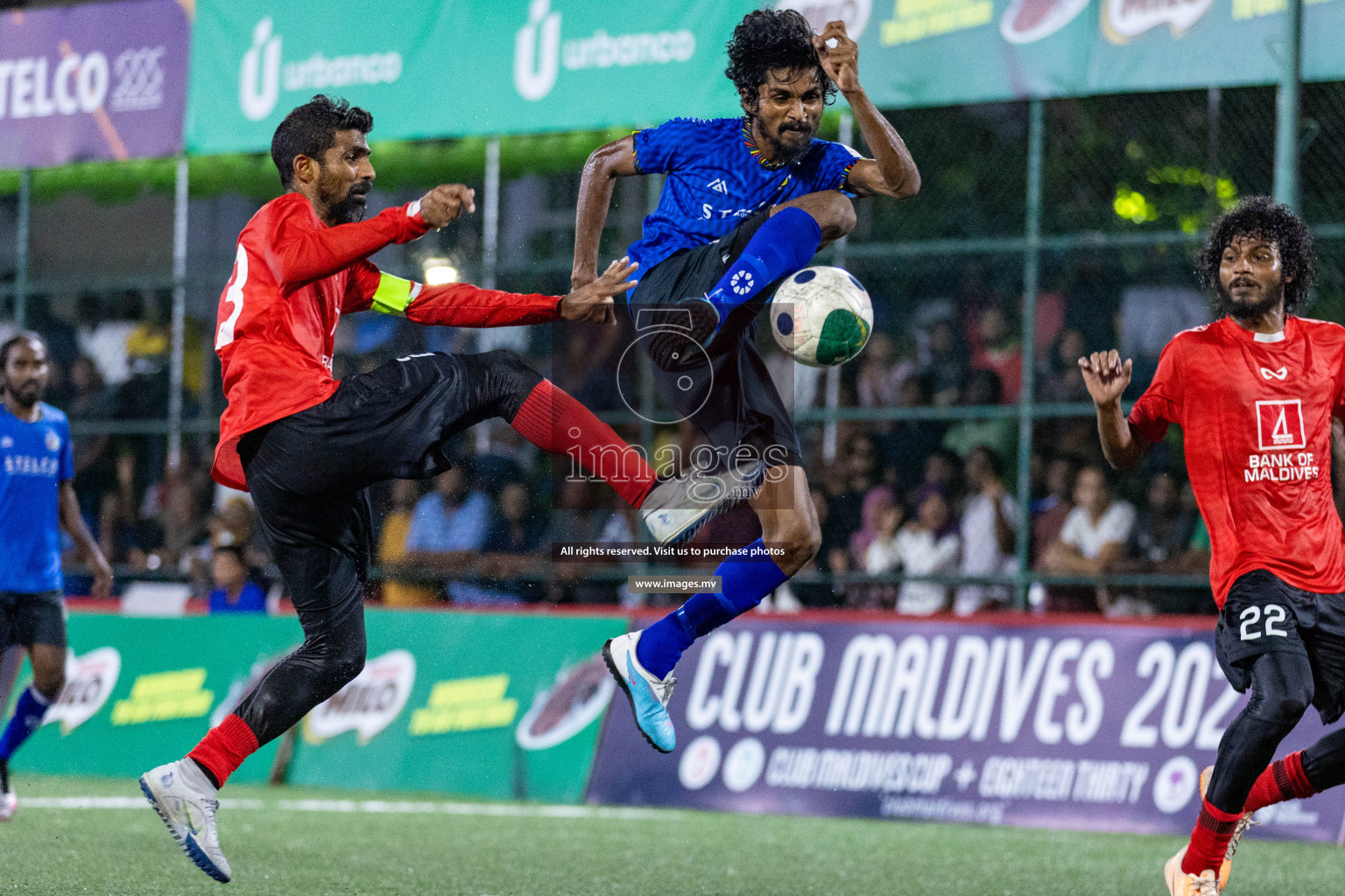 STELCO vs United BML in Quarter Final of Club Maldives Cup 2023 held in Hulhumale, Maldives, on Saturday, 12th August 2023Photos: Nausham Waheed