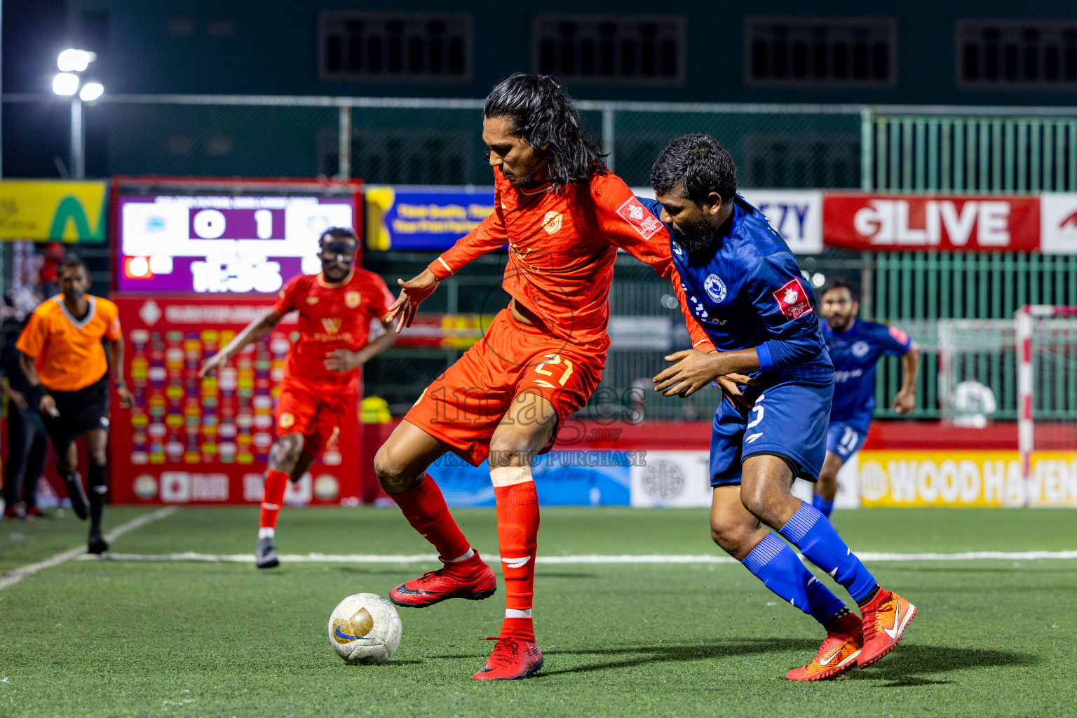 GA Villingili vs GA Dhevvadhoo in Zone round Day 28 of Golden Futsal Challenge 2025 was held on Saturday , 1st February 2025, in Hulhumale', Maldives. Photos: Nausham Waheed / images.mv