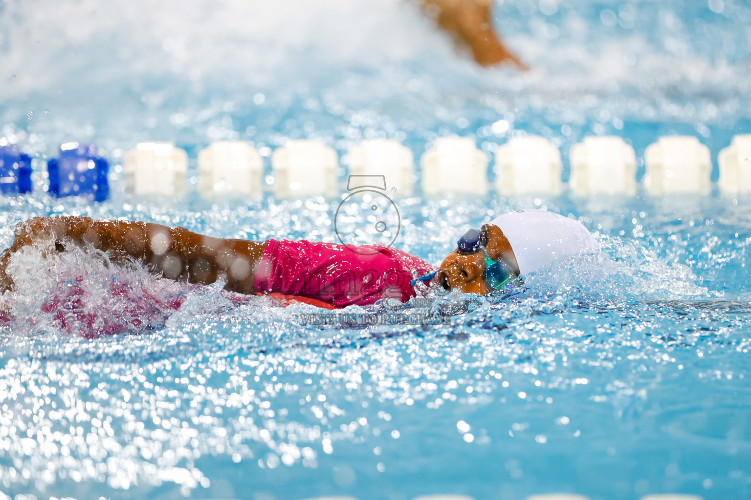 Day 4 of BML 6th National Kids Swimming Kids Festival 2025 held in Hulhumale', Maldives on Thursday, 6th November 2024. 
Photos: Hassan Simah / images.mv