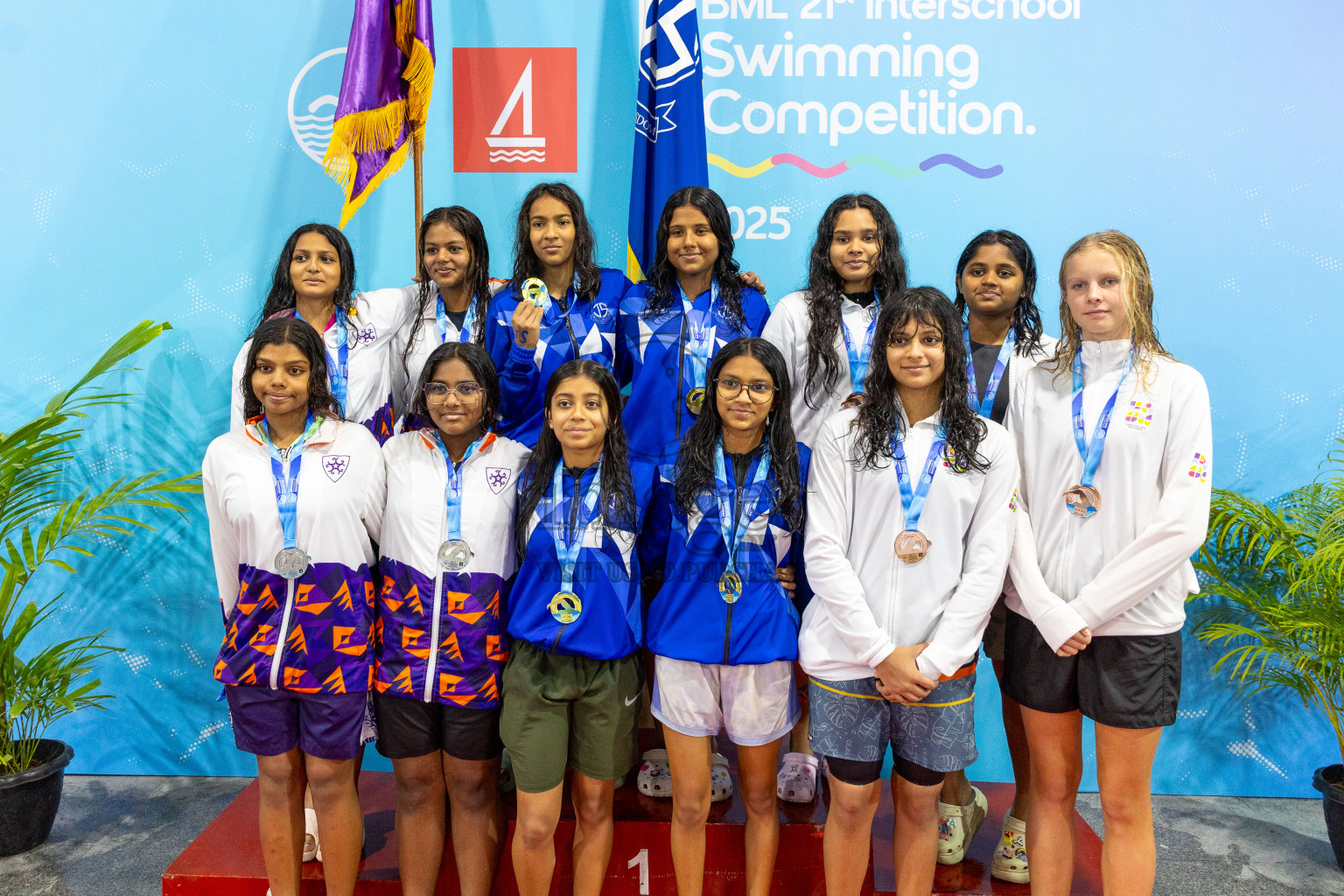 Day 4 of BML 21st Interschool Swimming Competition 2025 was held in Hulhumale' Swimming Pool, Hulhumale', Maldives on Tuesday, 14th October 2025. Photos: Mohamed Mahfooz Moosa / images.mv
