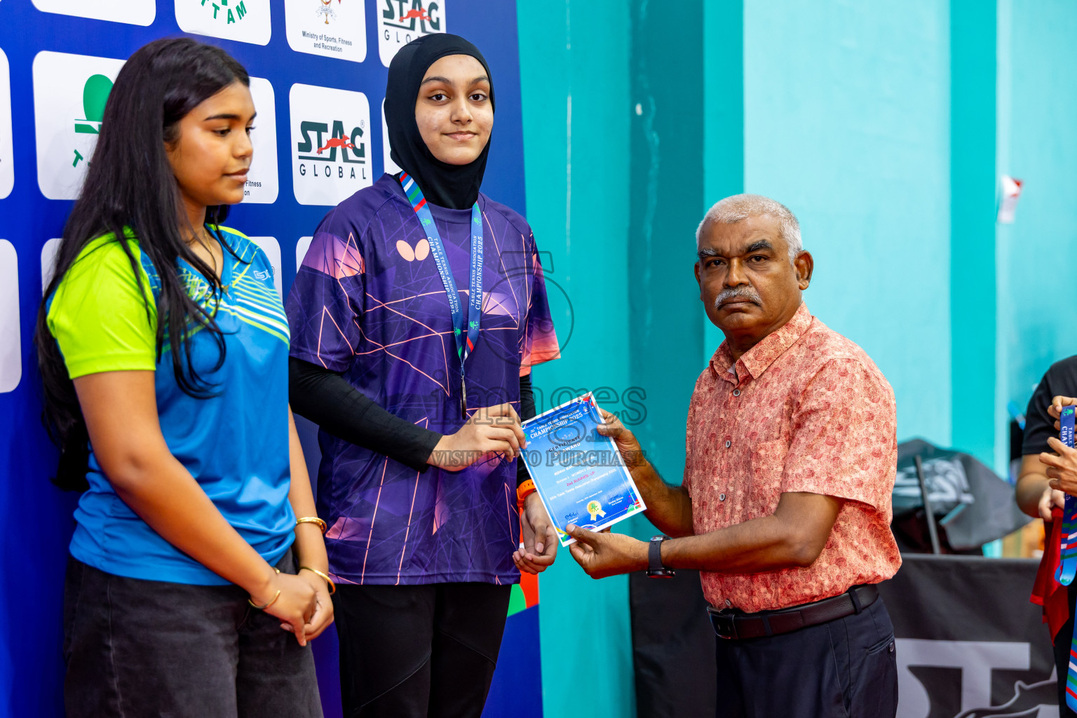 Finals of 30th Table Tennis Association Championship 2025 was held on Saturday, 20th September 2025 in Male' TT Hall, Male', Maldives. Photos: Nausham Waheed / images.mv