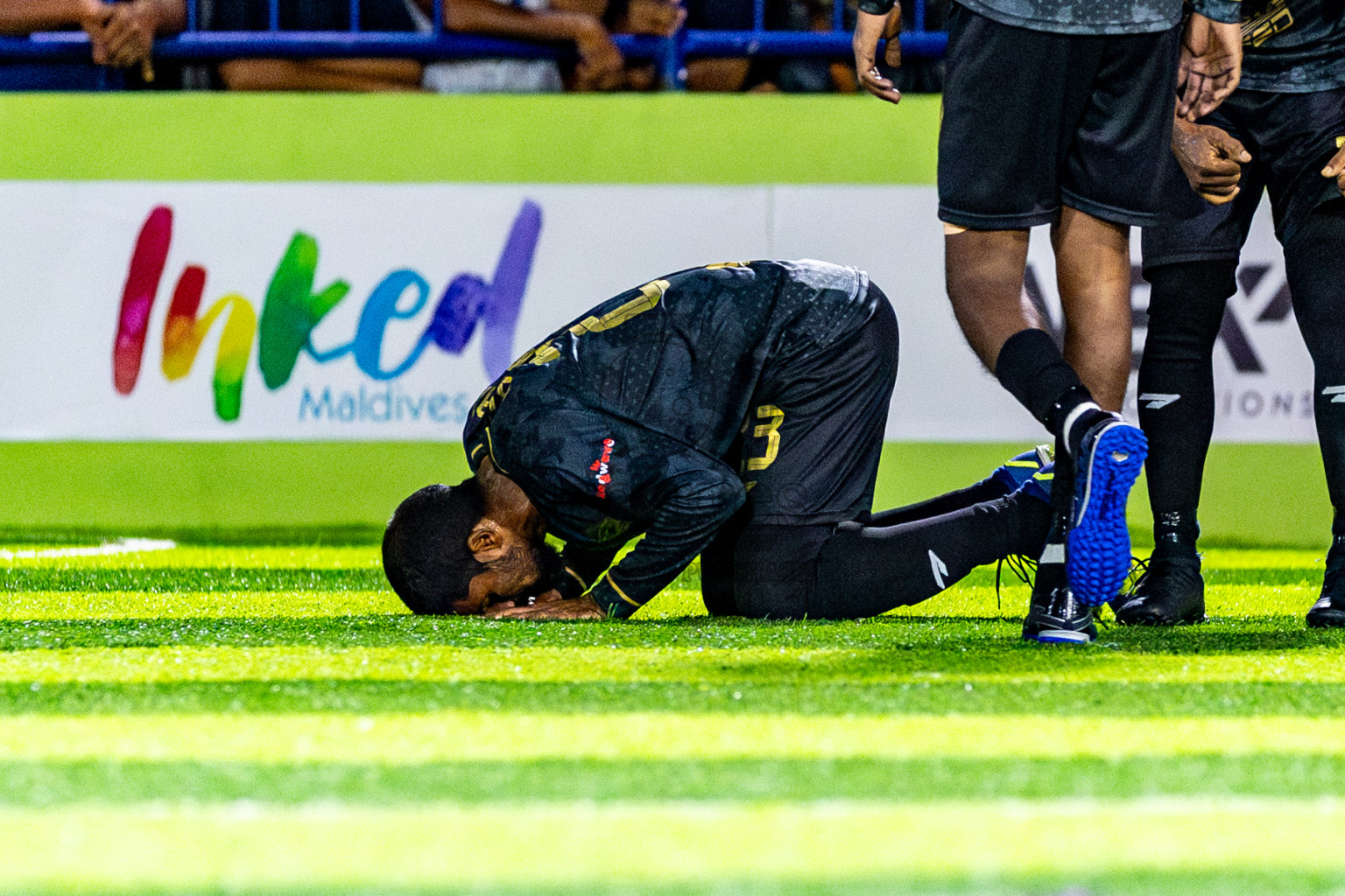 CC Sports Club vs Afro SC in the final of Eydhafushi Futsal Cup 2024 was held on Wednesday , 17th April 2024, in B Eydhafushi, Maldives Photos: Nausham Waheed / images.mv