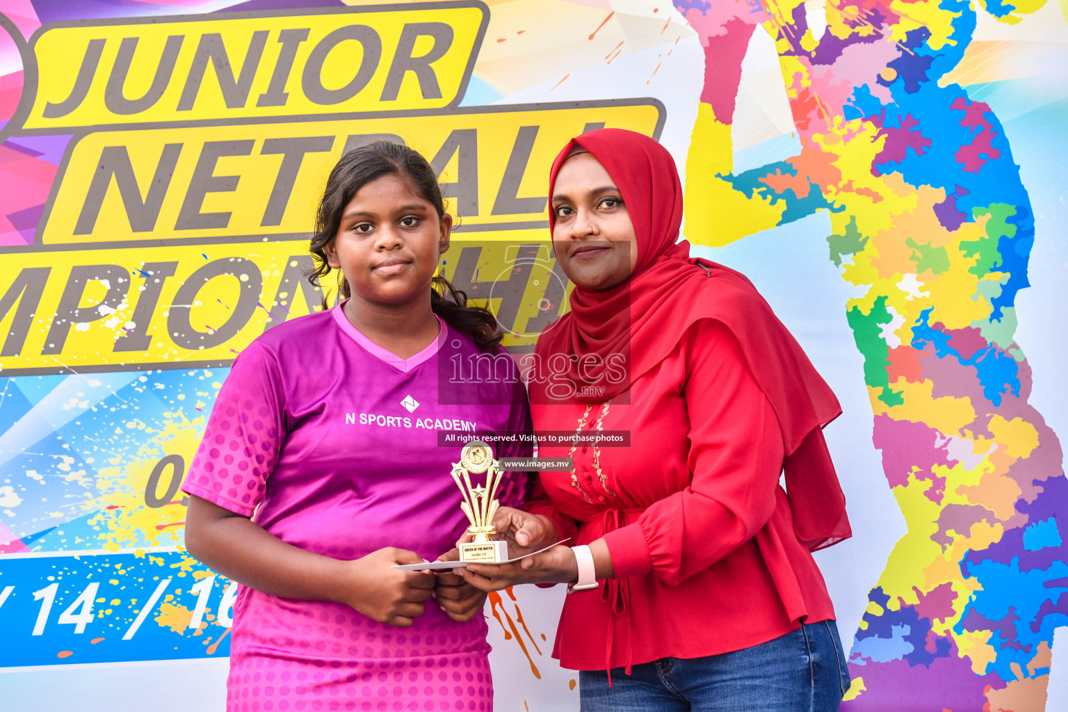 Final of Junior Netball Championship 2022 held in Male', Maldives on 19th March 2022. Photos by Nausham Waheed