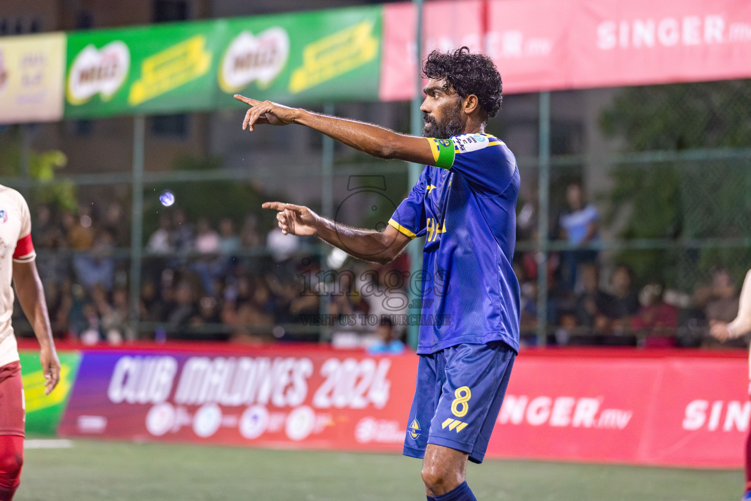 CLUB 220 vs HPSN in the Quarter Finals of Club Maldives Classic 2024 held in Rehendi Futsal Ground, Hulhumale', Maldives on Tuesday, 17th September 2024. 
Photos: Hassan Simah / images.mv