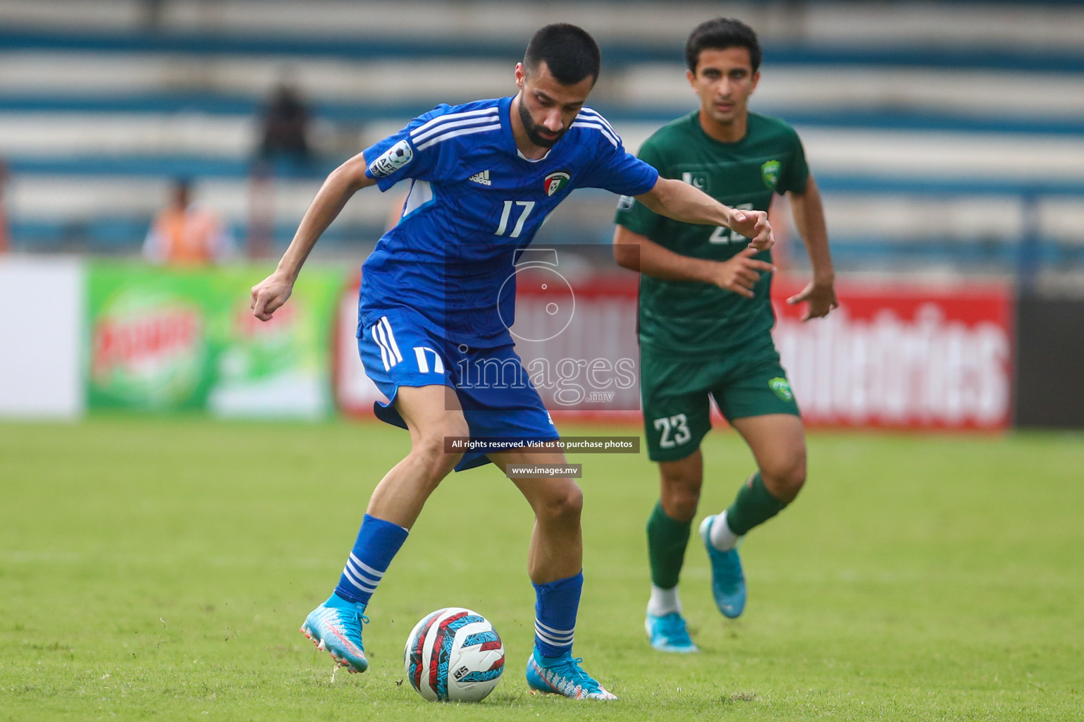 Pakistan vs Kuwait in SAFF Championship 2023 held in Sree Kanteerava Stadium, Bengaluru, India, on Saturday, 24th June 2023. Photos: Nausham Waheedh / images.mv