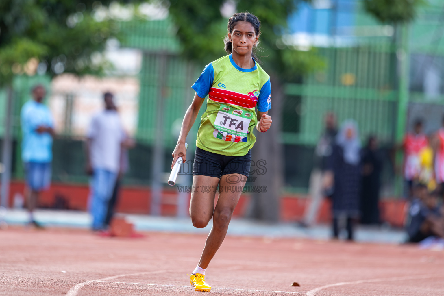 Day 2 of 12th Milo Association Championships was held in Ekuveni Track at Male', Maldives on Friday, 25th April 2025. Photos: Ismail Thoriq / images.mv