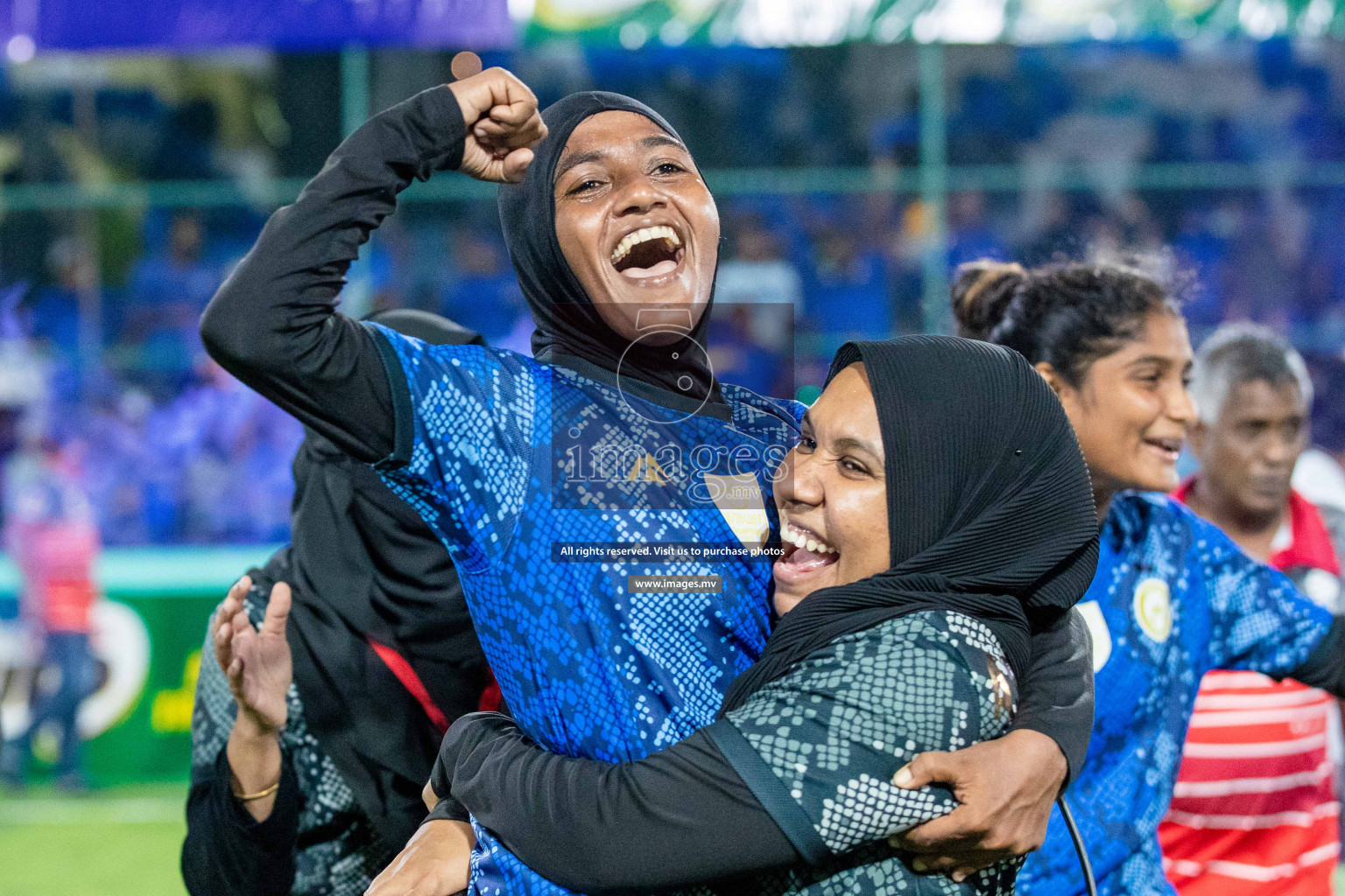 Ports Limited vs WAMCO - in the Finals 18/30 Women's Futsal Fiesta 2021 held in Hulhumale, Maldives on 18 December 2021. Photos by Nausham Waheed & Shuu Abdul Sattar