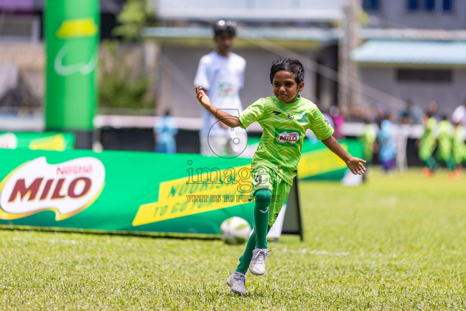 Day 2 of MILO Kids Football Fiesta was held at National Stadium in Male', Maldives on Saturday, 24th February 2024.