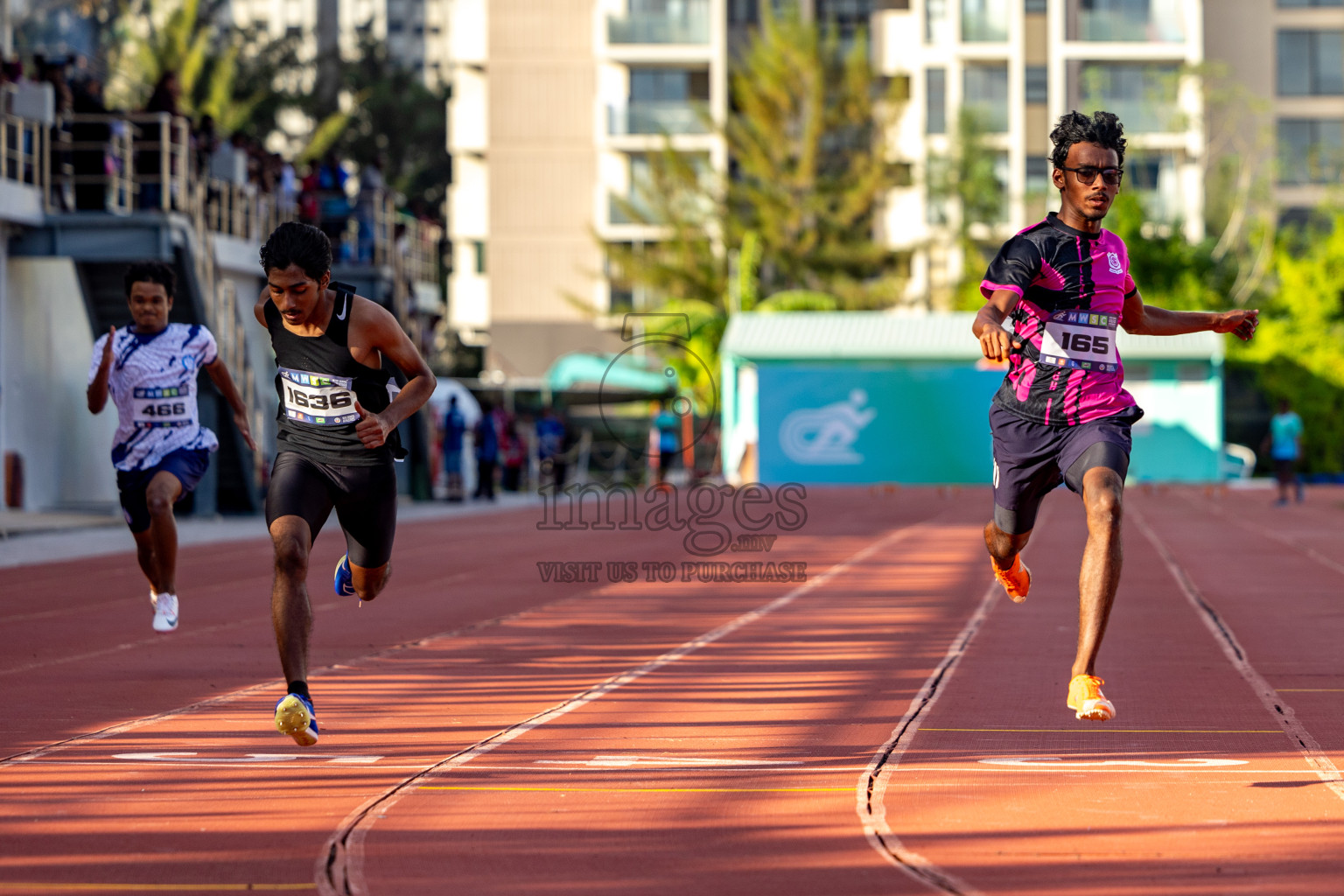 Day 1 of MWSC Interschool Athletics Championships 2024 held in Hulhumale Running Track, Hulhumale, Maldives on Saturday, 9th November 2024. 
Photos by: Hassan Simah / Images.mv