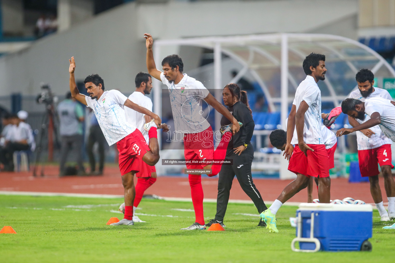 Maldives vs Bhutan in SAFF Championship 2023 held in Sree Kanteerava Stadium, Bengaluru, India, on Wednesday, 22nd June 2023. Photos: Nausham Waheed / images.mv