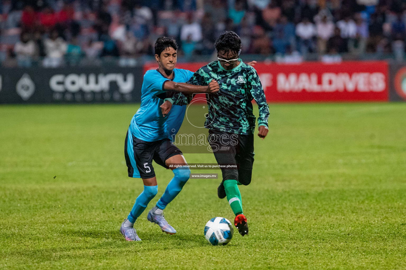 Final of U17 Inter School Football Tournament of Kalaafaanu School vs Rehendhi School held in Male', Maldives on 10 Feb 2022 Photos: Nausham Waheed / images.mv