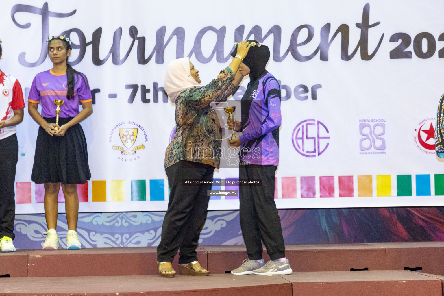 Final of 24th Interschool Netball Tournament 2023 was held in Social Center, Male', Maldives on 7th November 2023. Photos: Nausham Waheed / images.mv