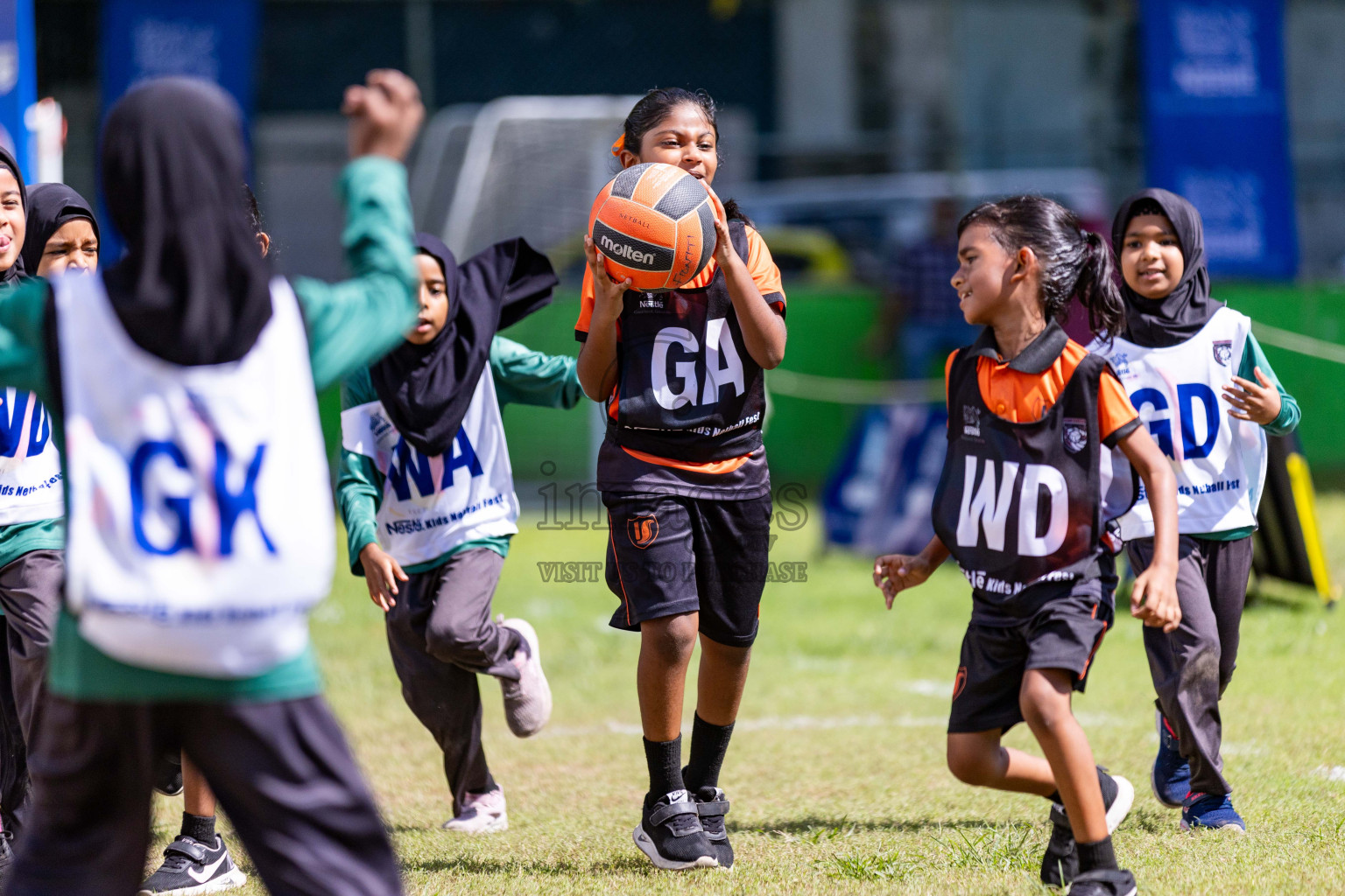 Day 3 of Nestle' Kids Netball Fiesta 2023 held in Henveyru Stadium, Male', Maldives on Saturday, 2nd December 2023. Photos by Nausham Waheed / Images.mv