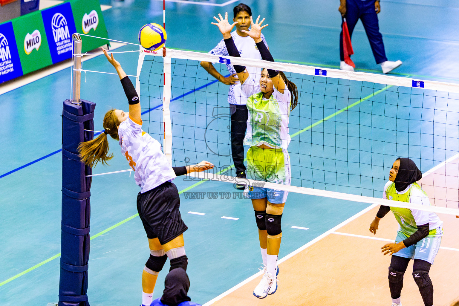 Wamco vs Flexor Sports Club Day 3 of Women's Division of Milo VAM Cup 2025 held in Male', Maldives on Friday, 11th April 2025 at Social Center Indoor Hall Photos By: Nausham Waheed / images.mv