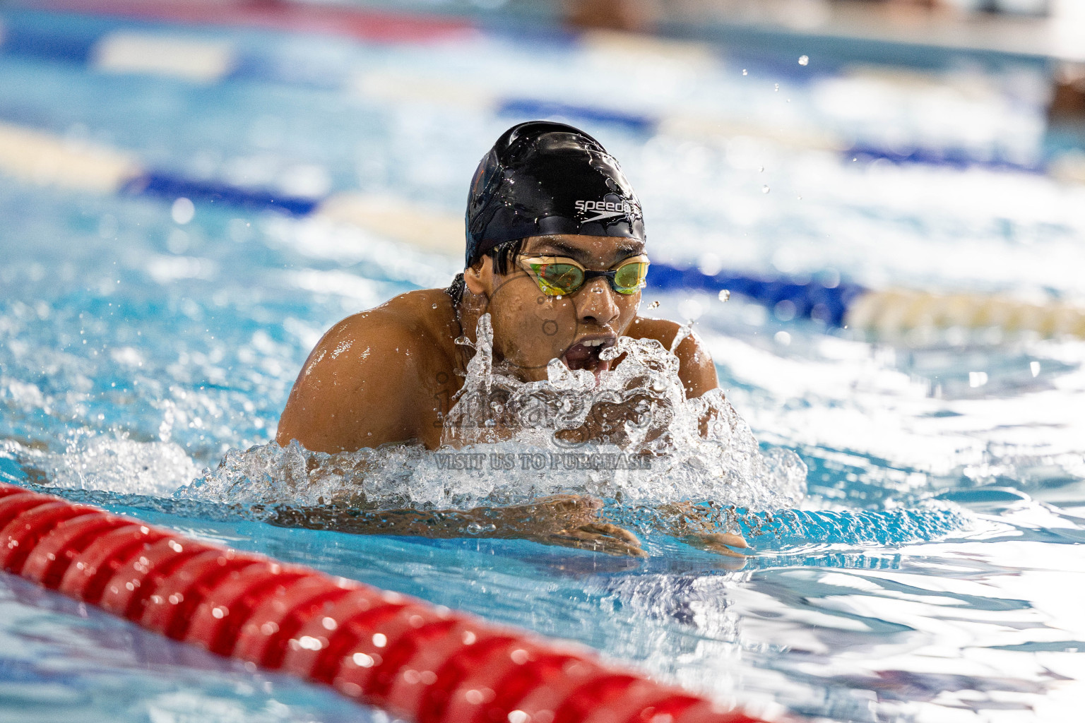 Day 5 of National Swimming Competition 2024 held in Hulhumale', Maldives on Tuesday, 17th December 2024. 
Photos: Hassan Simah / images.mv