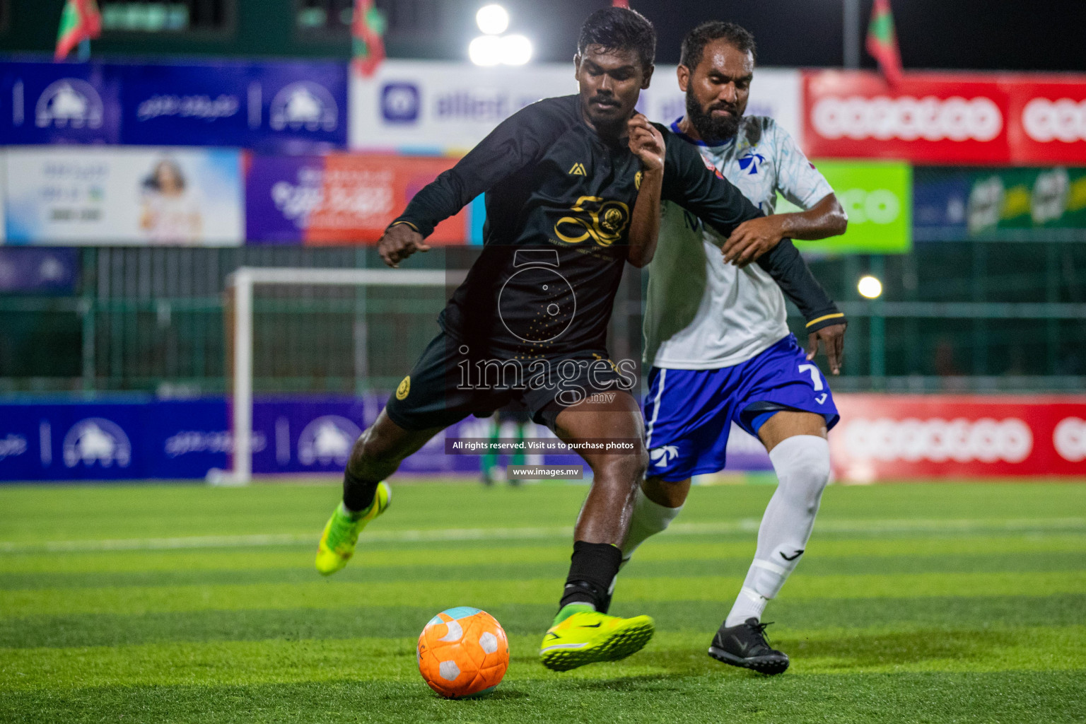 Prison Club vs MACL in the Quarter Finals of Club Maldives 2021 held at Hulhumale;, on 12th December 2021 Photos: Ismail Thoriq / images.mv