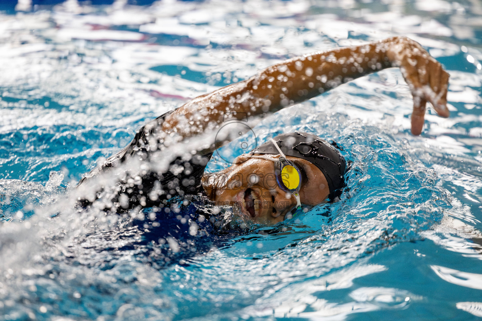 Day 4 of National Swimming Competition 2024 held in Hulhumale', Maldives on Monday, 16th December 2024. 
Photos: Hassan Simah / images.mv