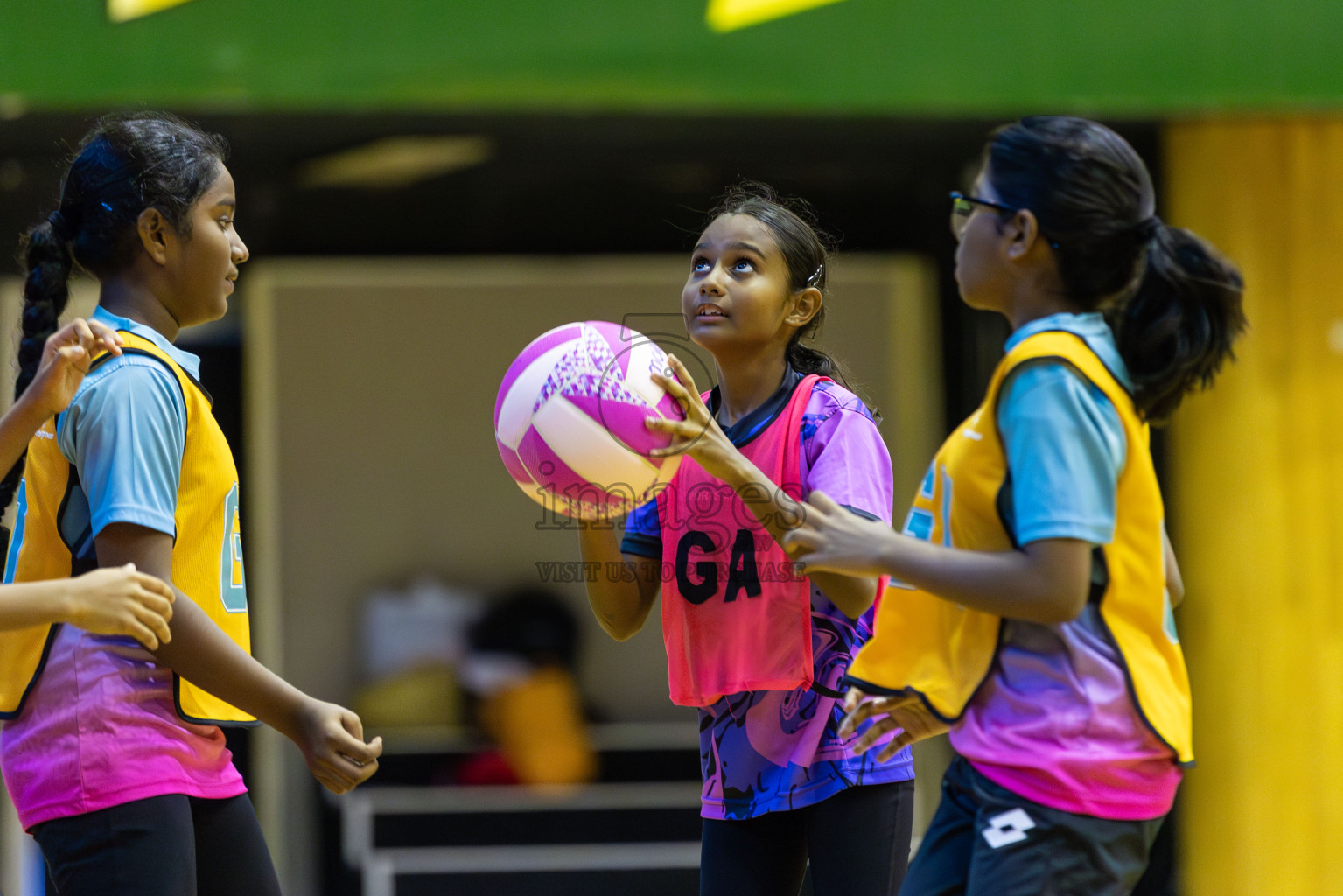 Netgens A vs N Sports academy in Day 3 of 3rd Netball Junior Championship, held at Social Center on Wednesday 22nd January 2025 . Photos: Shuu Abdul Sattar / images.mv