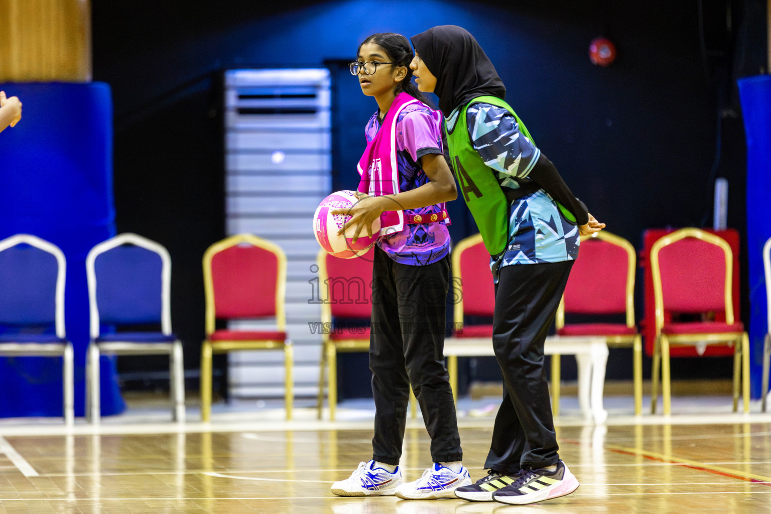 High Flyers vs N Sports Academy A  in Day 6 of 3rd Netball Junior Championship, held at Social Center on Friday 24th January 2025 . Photos: Shuu Abdul Sattar / images.mv
