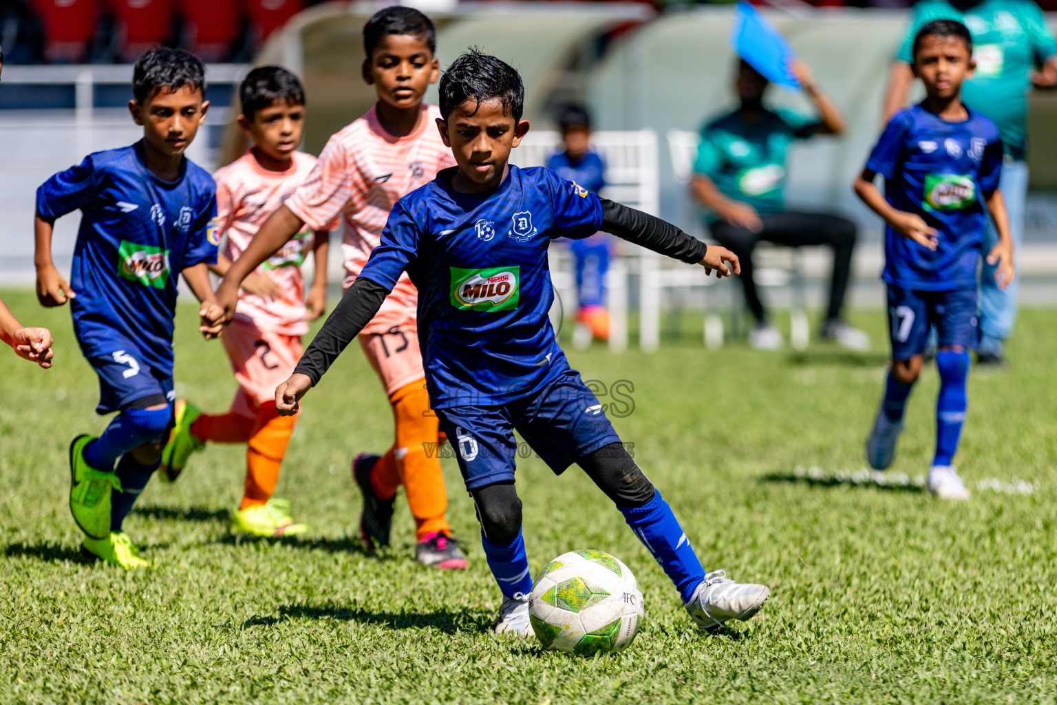 Day 1 of MILO Kids Football Fiesta was held at National Stadium in Male', Maldives on Friday, 23rd February 2024. 
Photos: Hassan Simah / images.mv