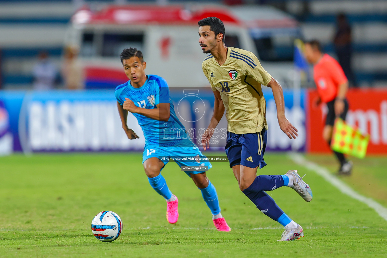 India vs Kuwait in SAFF Championship 2023 held in Sree Kanteerava Stadium, Bengaluru, India, on Tuesday, 27th June 2023. Photos: Nausham Waheed/ images.mv