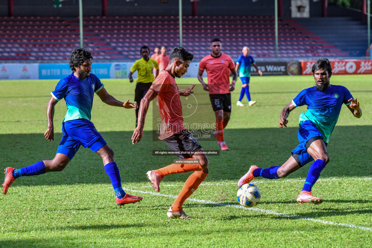 Club Eagles vs Super United sports in the FA Cup 2022 on 15th Aug 2022, held in National Football Stadium, Male', Maldives Photos: Nausham Waheed / Images.mv