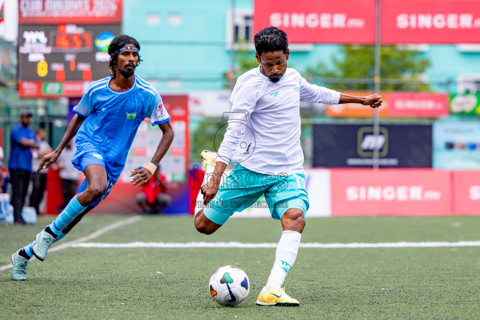 MPL vs Club Fen in Round of 16 of Club Maldives Cup 2024 held in Rehendi Futsal Ground, Hulhumale', Maldives on Wednesday, 9th October 2024. Photos: Nausham Waheed / images.mv