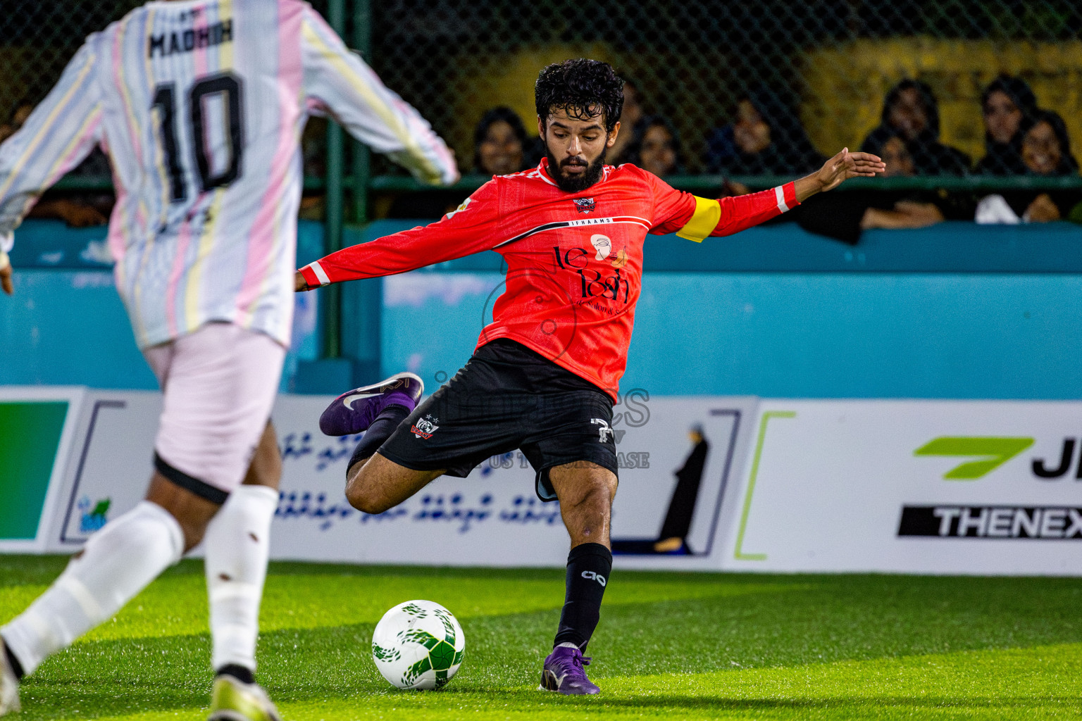 Ifhaams vs J Kovi Goani in Day 1 of Laamehi Dhiggaru Ekuveri Futsal Challenge 2025 was held on Thursday, 24th July 2025, at Dhiggaru Futsal Ground, Dhiggaru, Maldives Photos: Nausham Waheed / images.mv