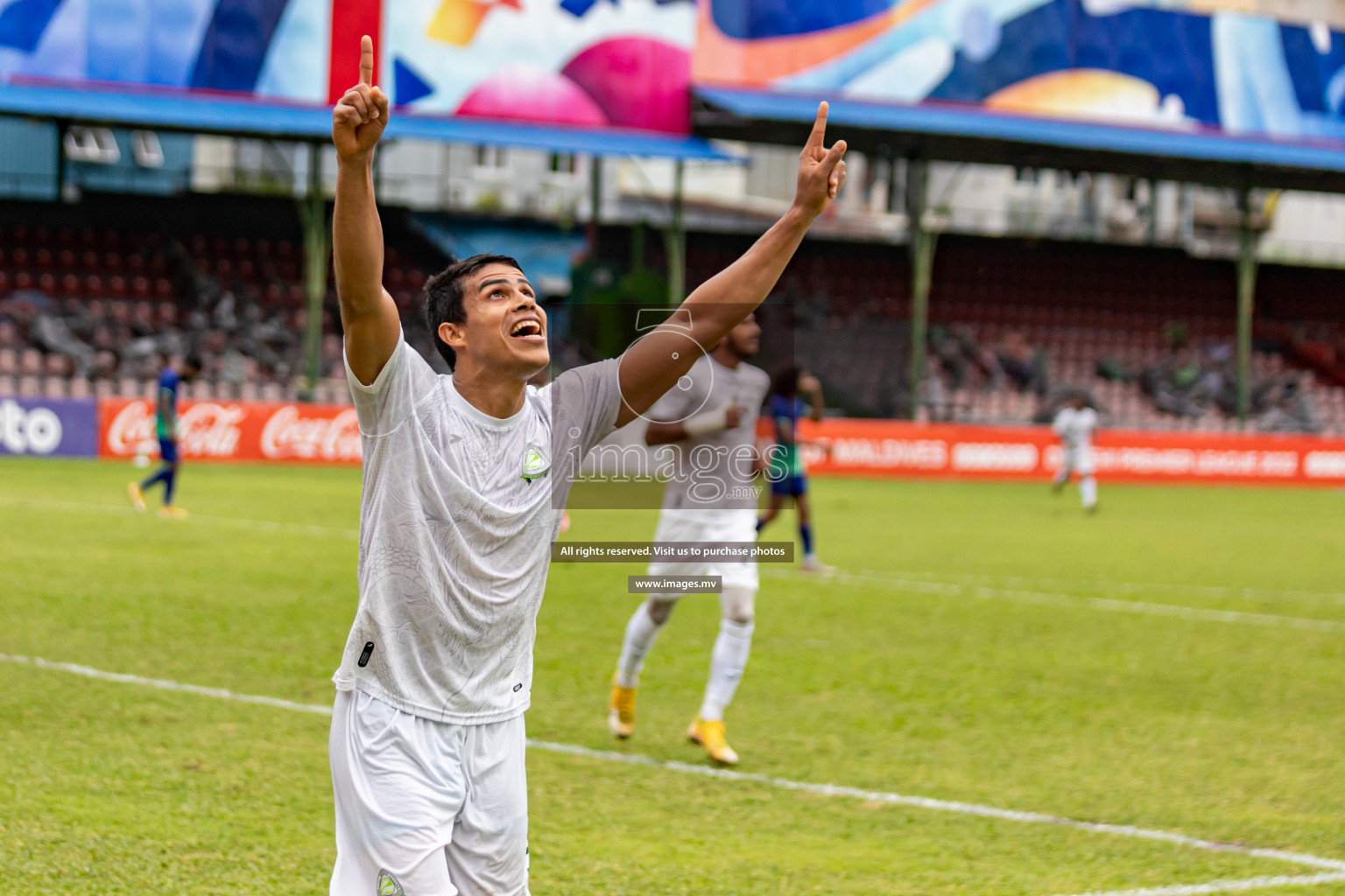 Super United Sports vs Green Streets in Ooredoo Dhivehi Premier League 2021/22 on 06 July 2022, held in National Football Stadium, Male', Maldives