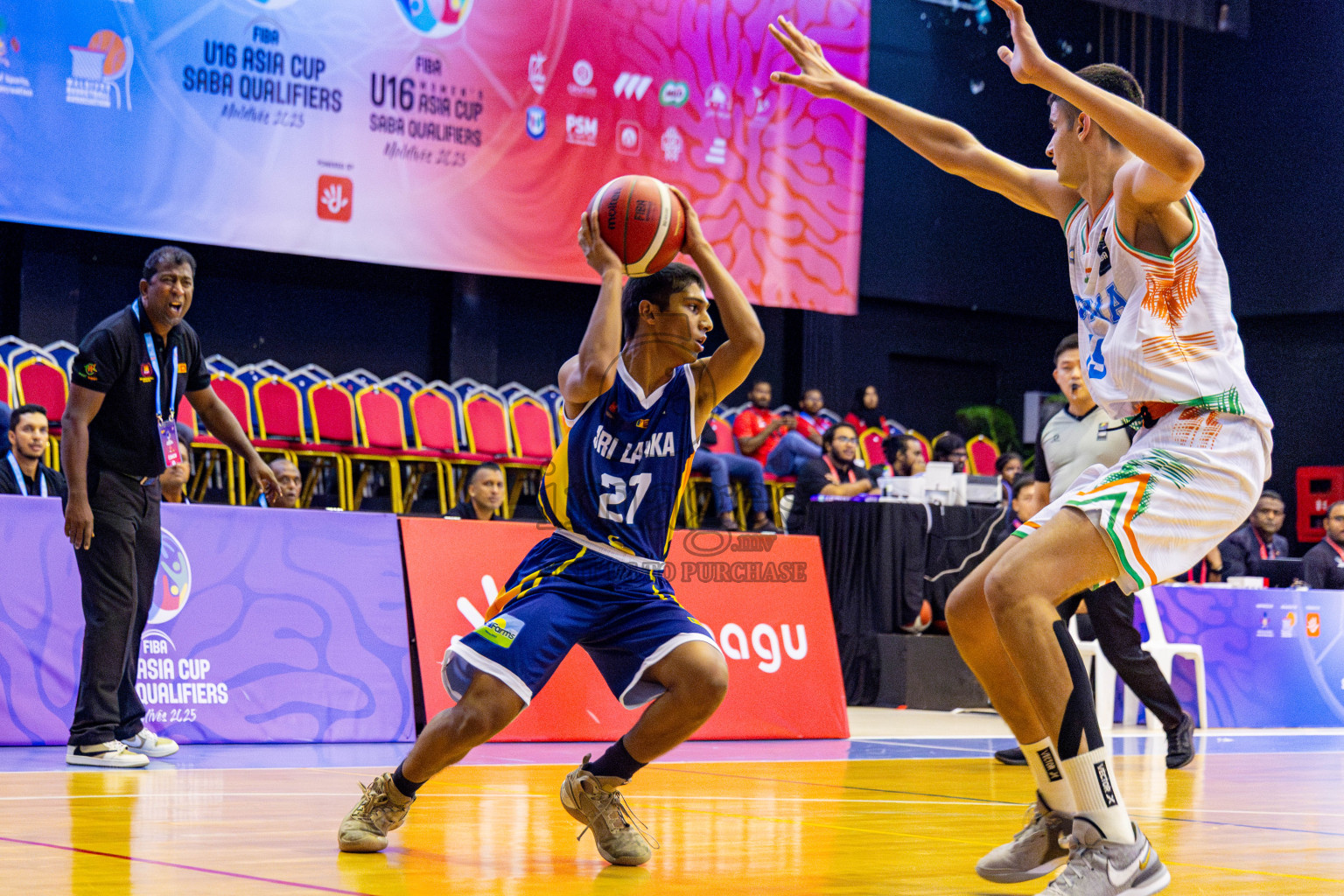Sri Lanka vs Bangladesh in Day 3 of Under 16 Asian Cup SABA Qualifiers 2025 was held in Social Center, Male', Maldives on Saturday, 14th June 2025. Photos: Nausham Waheed / images.mv