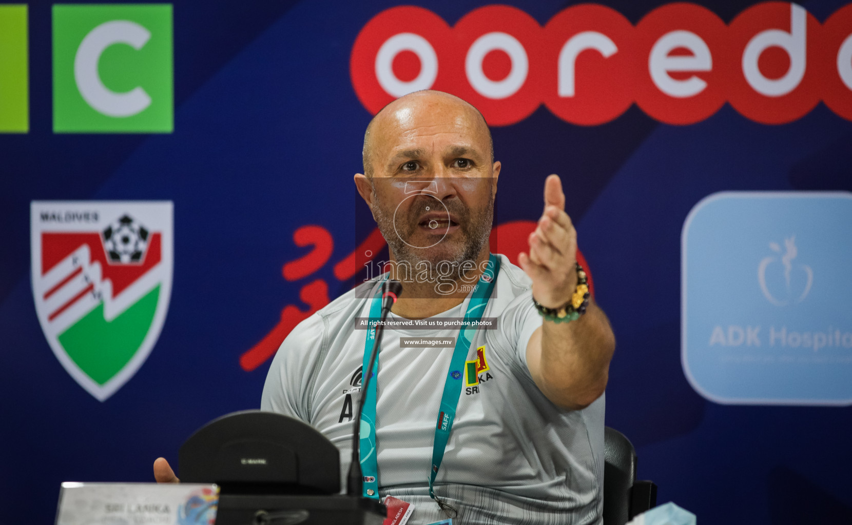 Bangladesh vs Sri Lanka in SAFF Championship 2021 held on 1st October 2021 in Galolhu National Stadium, Male', Maldives