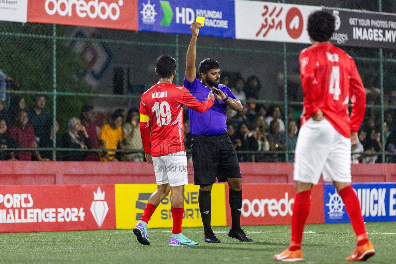 Sh Maroshi vs Sh Kanditheemu in Day 8 of Golden Futsal Challenge 2024 was held on Monday, 22nd January 2024, in Hulhumale', Maldives Photos: Nausham Waheed / images.mv