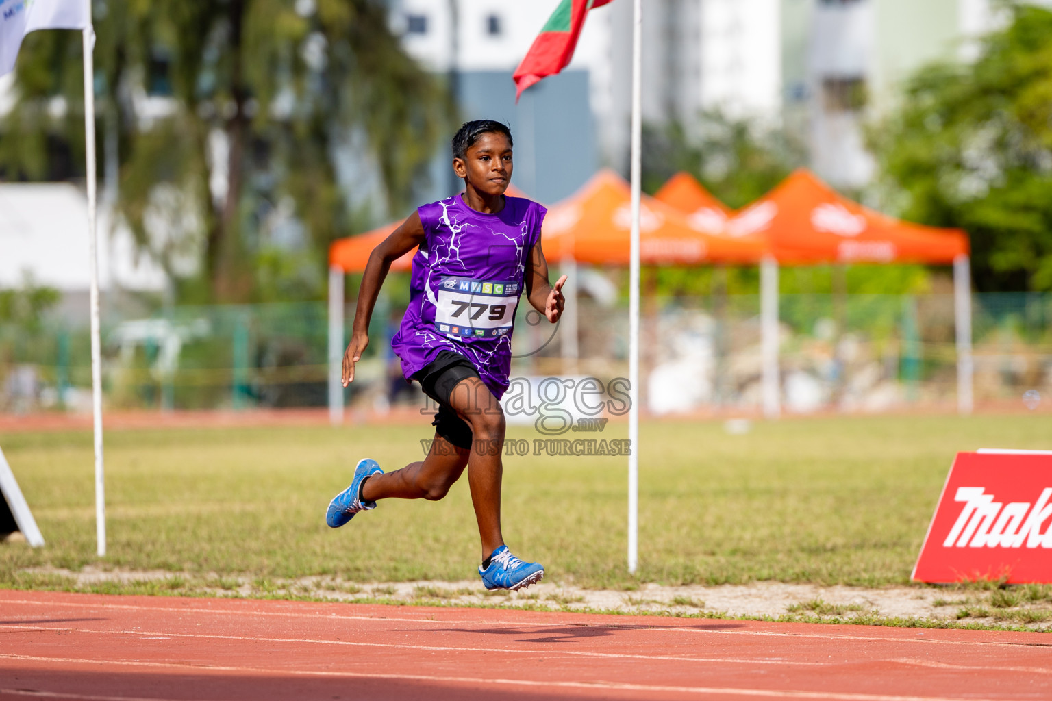 Day 2 of MWSC Interschool Athletics Championships 2024 held in Hulhumale Running Track, Hulhumale, Maldives on Sunday, 10th November 2024. 
Photos by: Hassan Simah / Images.mv