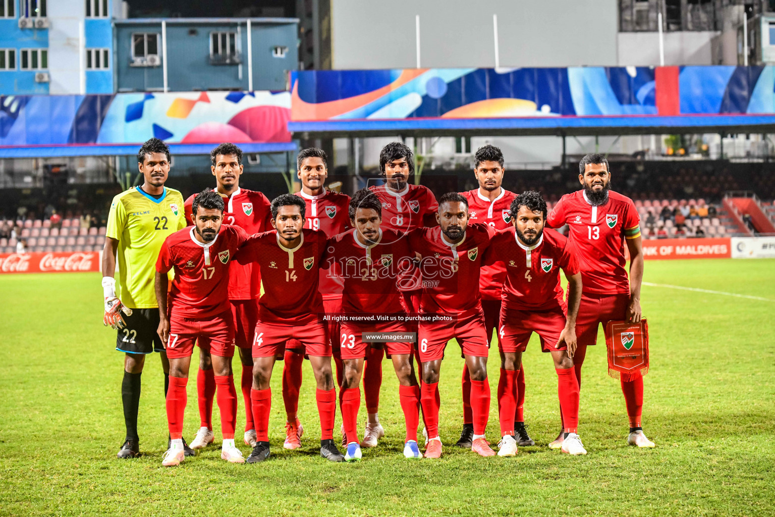 Maldives vs Bangladesh Friendly Match 24 Mar 2022 at Galolhu Rasmee Stadium Malé photos by Nausham Waheed