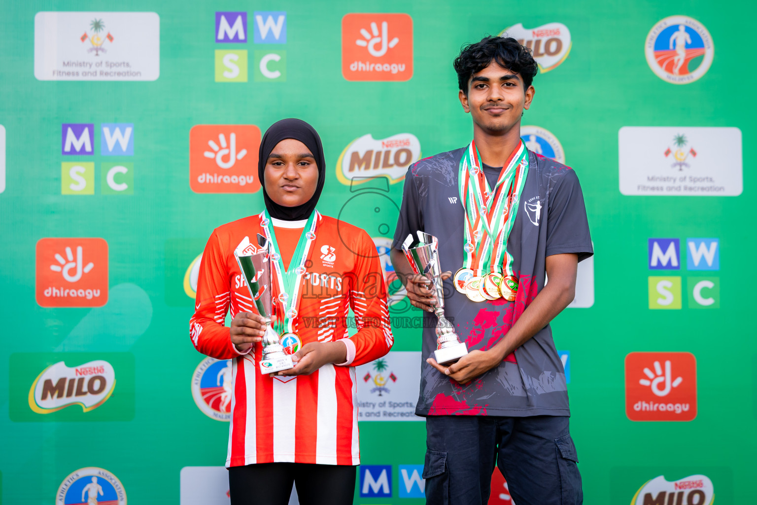 Day 3 of 12th Milo Association Championships was held in Ekuveni Track at Male', Maldives on Saturday, 26th April 2025. Photos: Nausham Waheed / images.mv