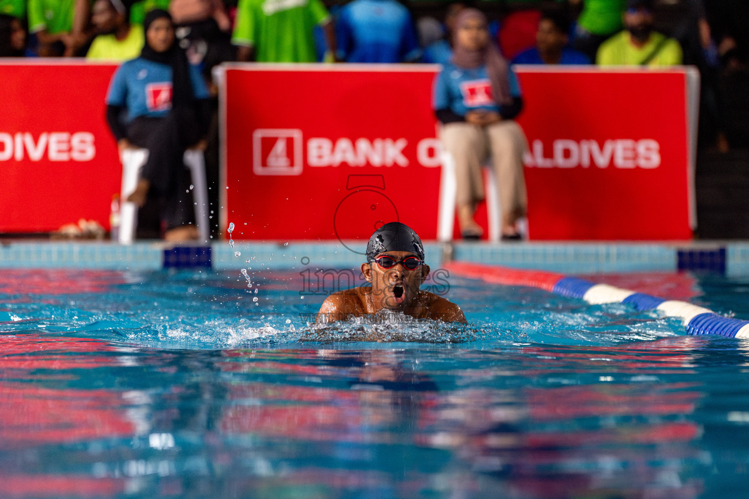 Day 3 of National Swimming Competition 2024 held in Hulhumale', Maldives on Sunday, 15th December 2024. Photos: Hassan Simah / images.mv