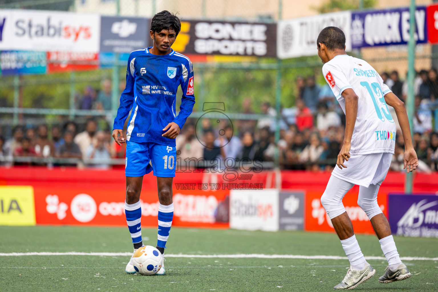 AA. Mathiveri VS AA. Thoddoo in Atoll Round Final on Day 20 of Golden Futsal Challenge 2025 was held on Friday, 24th January 2025, in Hulhumale', Maldives. Photos: Ismail Thoriq / images.mv