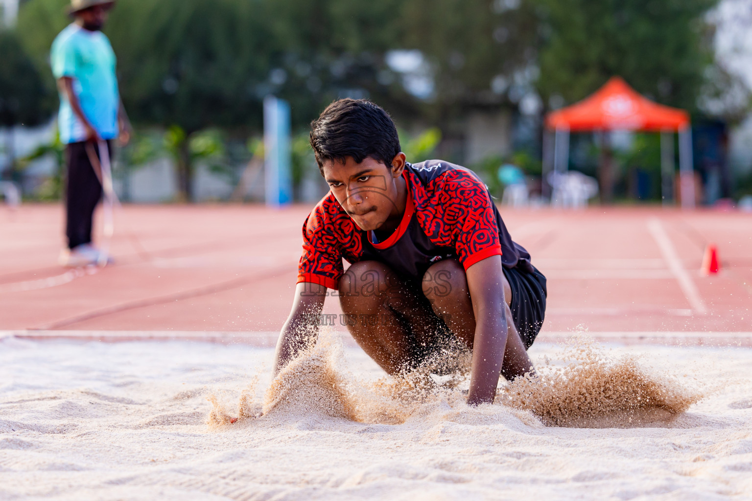 Day 3 of MWSC Interschool Athletics Championships 2024 held in Hulhumale Running Track, Hulhumale, Maldives on Monday, 11th November 2024. Photos by: Nausham Waheed / Images.mv