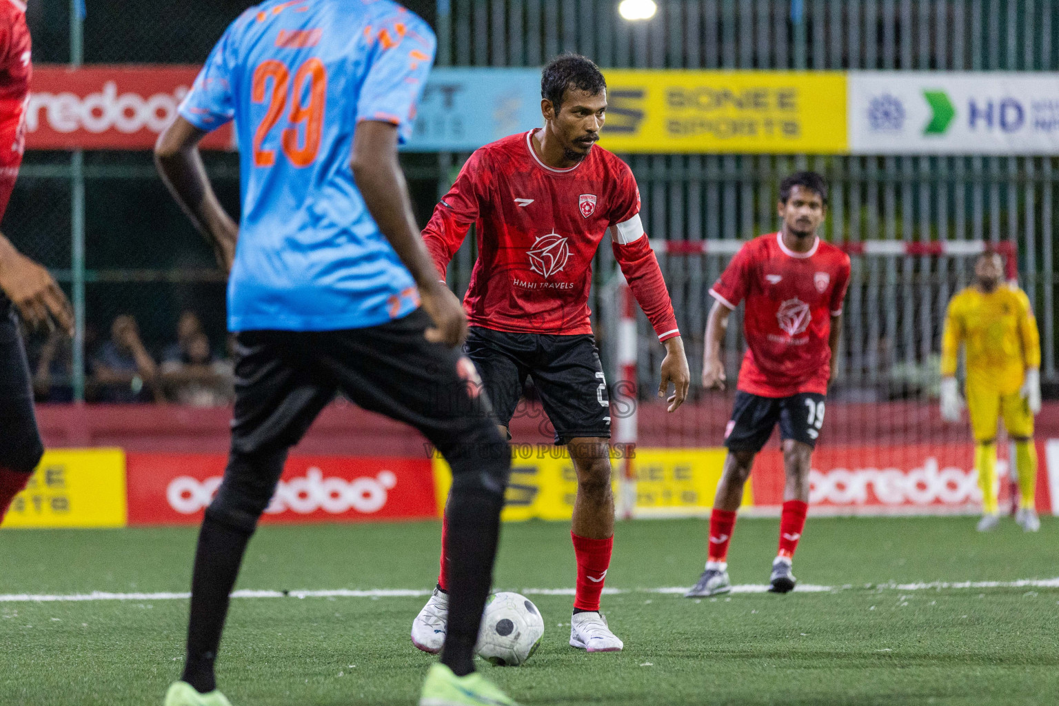 ADh Mahibadhoo vs ADh Hangnaameedhoo in Day 7 of Golden Futsal Challenge 2024 was held on Saturday, 20th January 2024, in Hulhumale', Maldives Photos: Nausham Waheed / images.mv