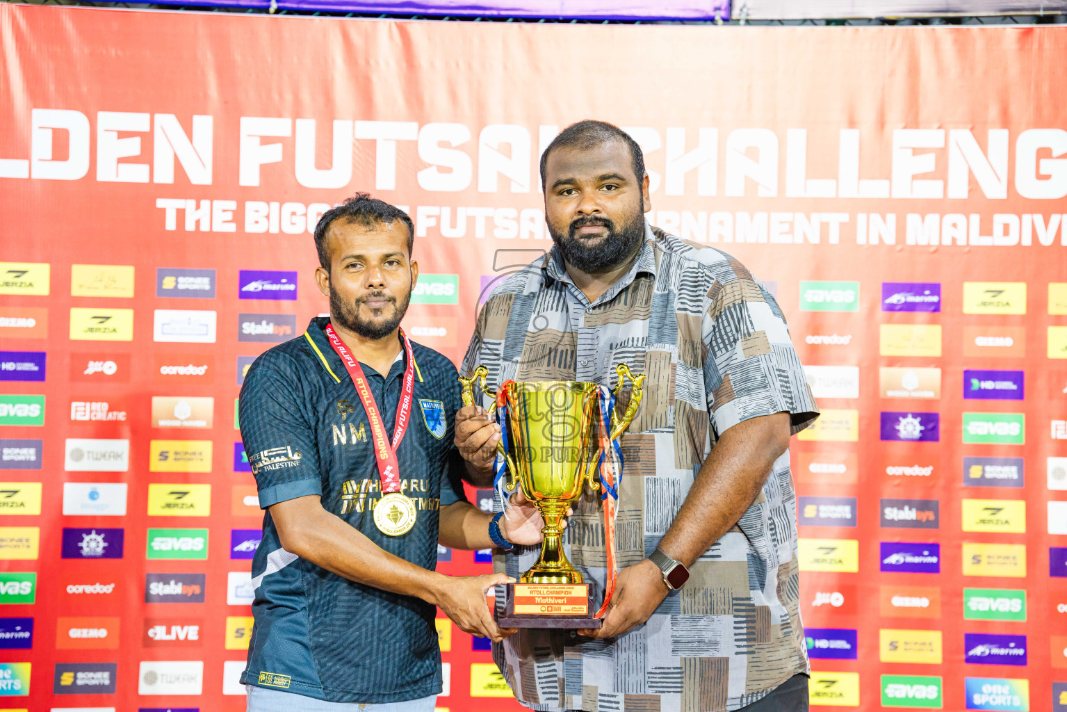 AA. Mathiveri VS AA. Thoddoo in Atoll Round Final on Day 20 of Golden Futsal Challenge 2025 was held on Thursday, 23rd January 2025, in Hulhumale', Maldives. Photos: Abdulla Abeed / images.mv