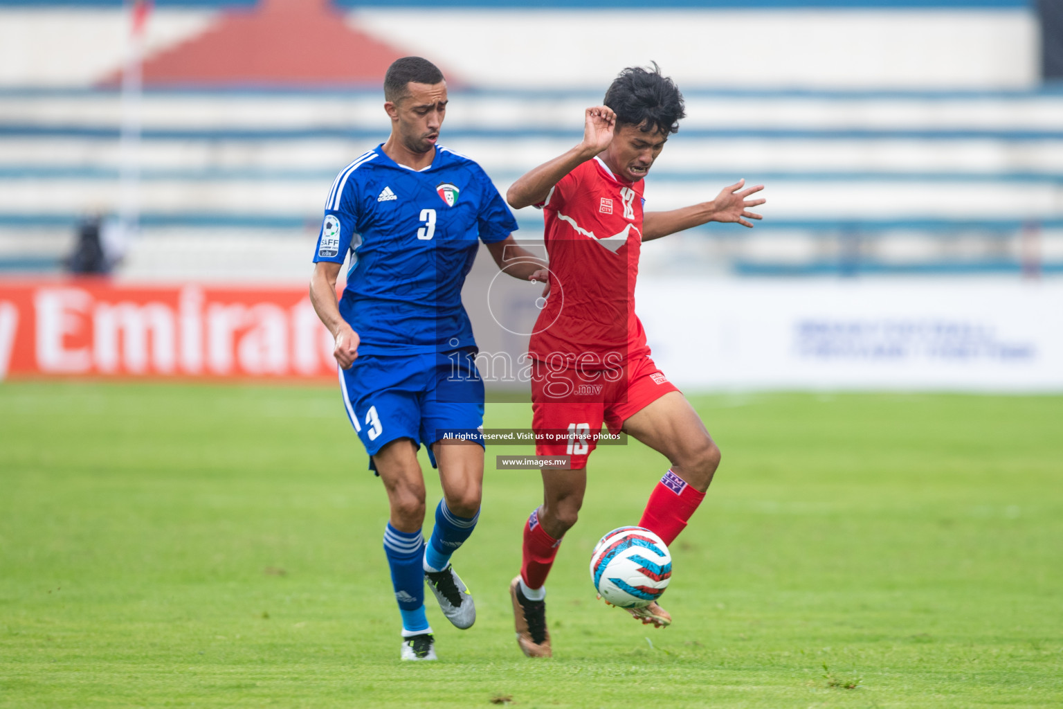 Kuwait vs Nepal in the opening match of SAFF Championship 2023 held in Sree Kanteerava Stadium, Bengaluru, India, on Wednesday, 21st June 2023. Photos: Nausham Waheed / images.mv