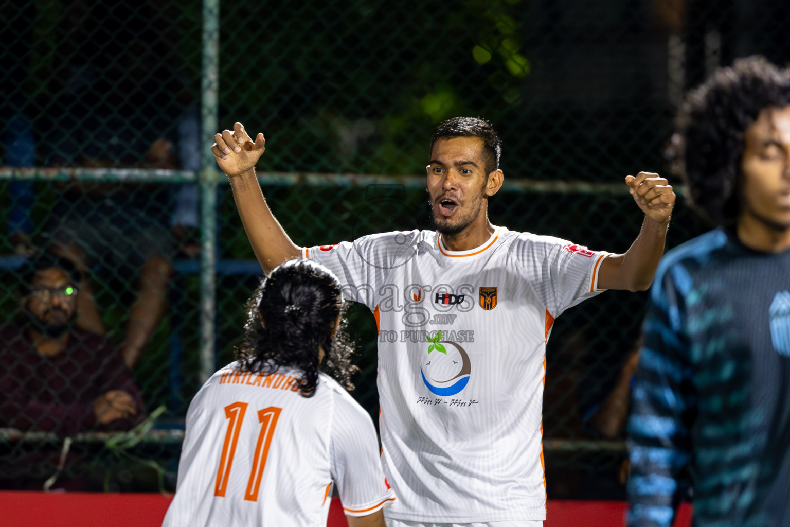 Th Hirilandhoo vs Th Buruni in Day 10 of Golden Futsal Challenge 2025 was held on Tuesday, 14th January 2025, in Hulhumale', Maldives Photos: Ismail Thoriq / images.mv