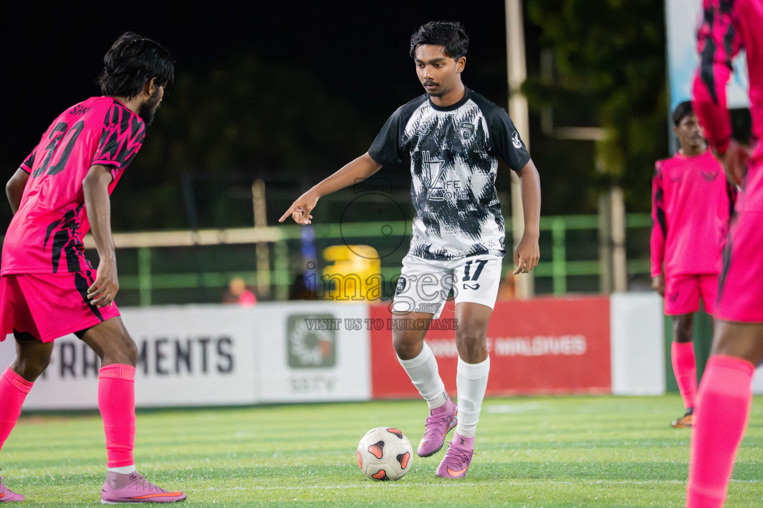 BG SC VS Goalhians in Day 3 - Fonadhoo Youth Futsal Challenge 2025 held in Fonadhoo Futsal Stadium, L. Fonadhoo, Maldives on Tuesdat, 28th October 2025 Photos: Arif Rasheed / images.mv