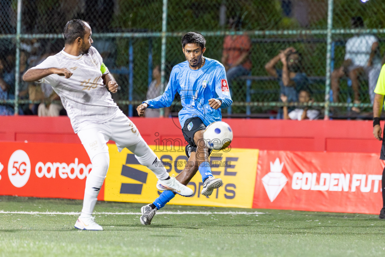 HDh Hanimaadhoo vs Hdh Makunudhoo in Day 5 of Golden Futsal Challenge 2025 on Thursday, 9th January 2025, in Hulhumale', Maldives 
Photos: Hassan Simah / images.mv