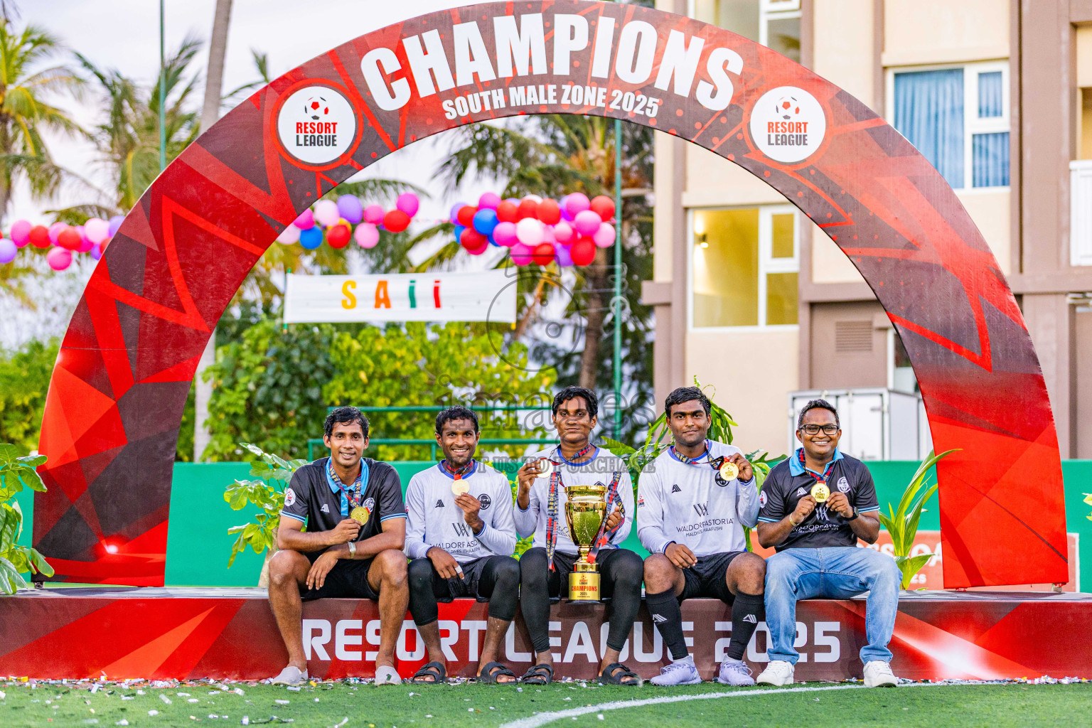 Waldorf Astoria vs SAII Lagoon in Finals of Resort League 2025 (South Male Zone) was held on Sunday, 19th October 2025 in Crossroads's Maldives, Photos: Areef Adam / images.mv